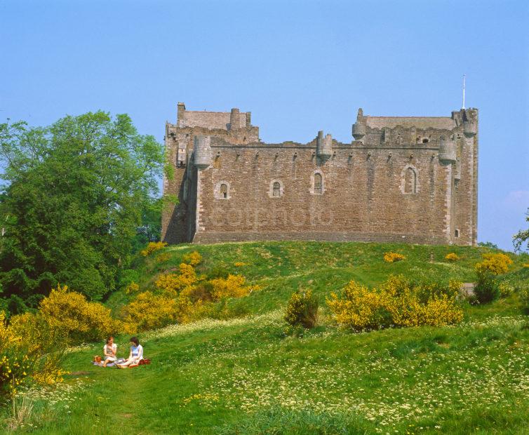 Springtime On The River Teith At Doune Castle Perthshire