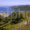 Hiker Above Loch Moidart With Rhum And Eigg Original