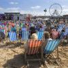 Deck Chairs On British Beach