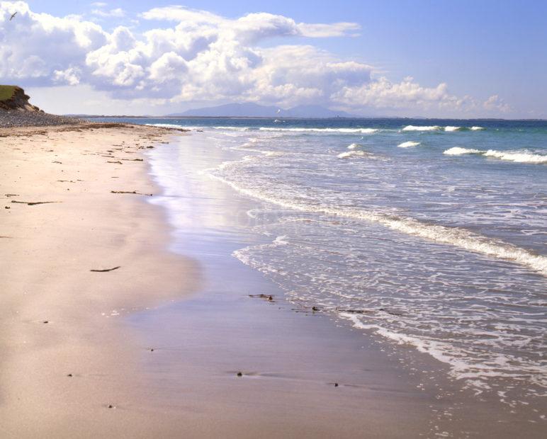 Looking South FromBaleshare North Uist With The Hills Of South Uist