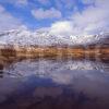 Winter Reflections In Loch Laggan Towards Creag Meagaidh From Aberader Central Highlands