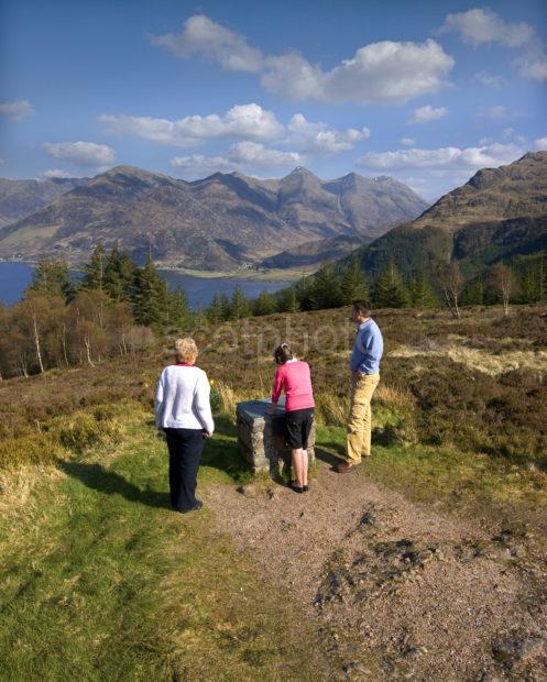 Stunning View To Loch Duich From Mam Ratachan Summit