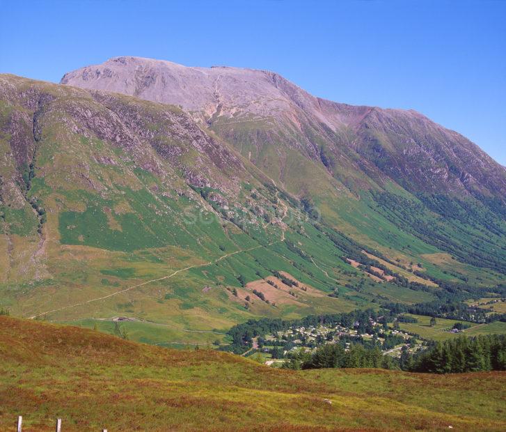 Looking Down Onto Glen Nevis And Ben Nevis Fort William Lochaber West Highlands