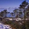 Winter View Towards Eigg And Rum From Lochailort West Highlands