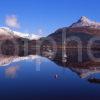 Peaceful Winter Scene Across Loch Leven Towards The Pap Of Glencoe And The Mamore Hills Glencoe West Highlands