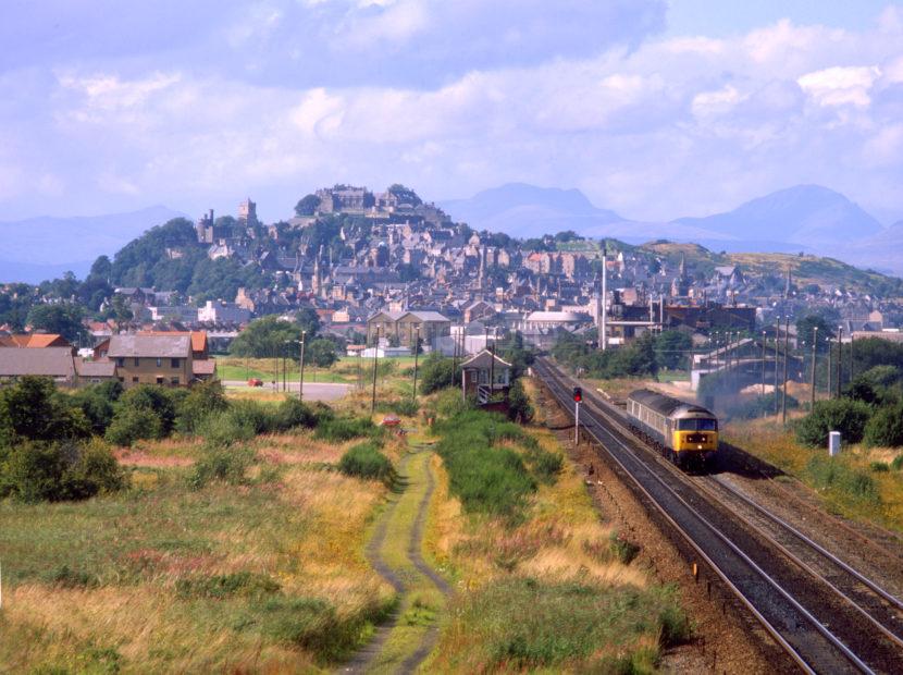 View Towards Stirling From Railway With Brush 47 Approaching