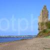 Ruins Of Greenan Castle On Cliffs South Of Ayr