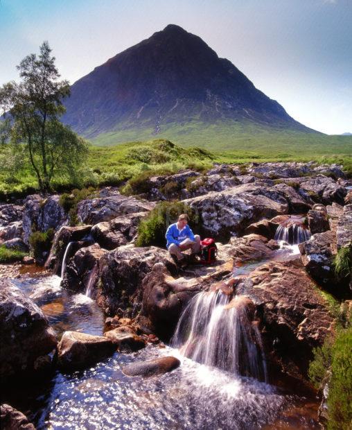 Buachaille Etive Mhor Waterfall Glencoe