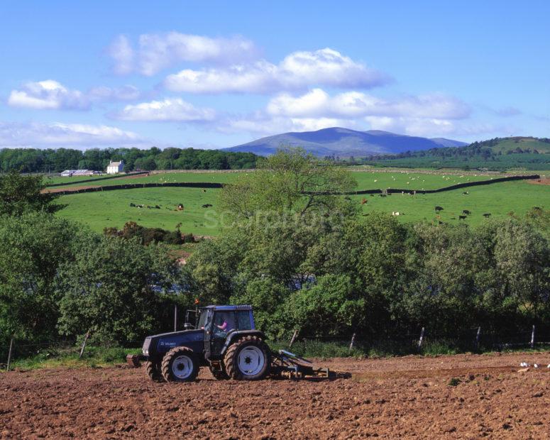 The Galloway Hills Across River Cree Nr Newton Stewart