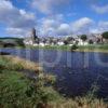 Peebles From The River Tweed Scottish Borders