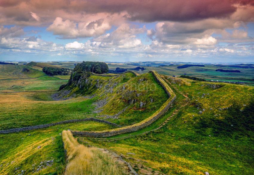 Dramatic Light Over Hadrians Wall