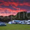 Camping And Caravan Site At Sunset North Argyll