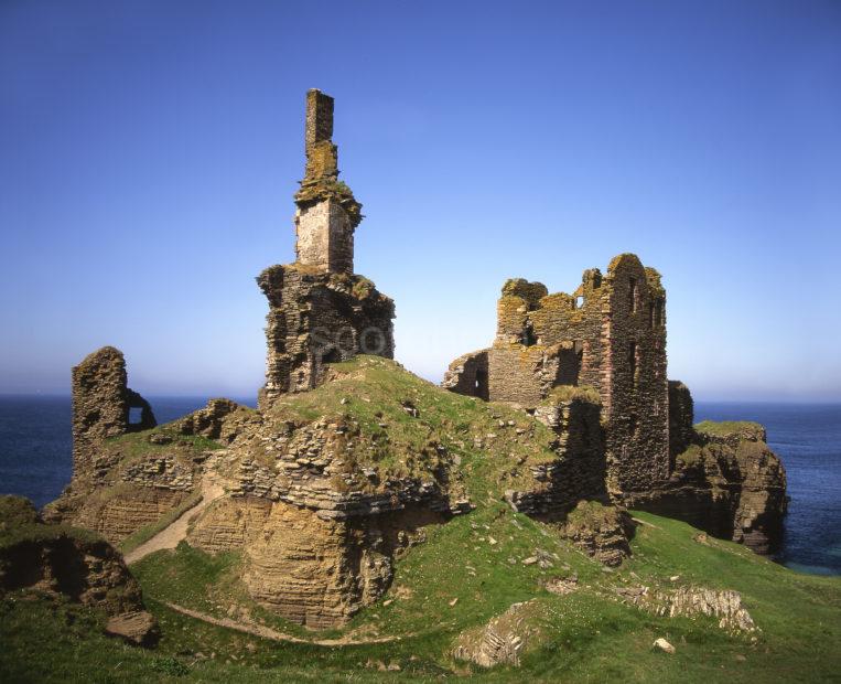 Castles Sinclair And Girnigeo At Noss Head Wick Caithness