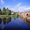 The Old Bridge Across River Nith In Dumfries