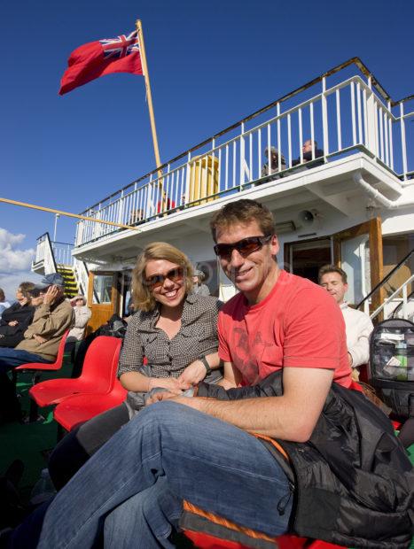 Couple On Cal Mac Ferry