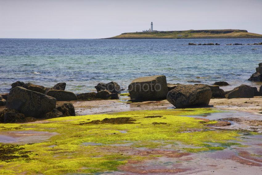 Pladda Lighthouse From Shore At Kildonan Arran
