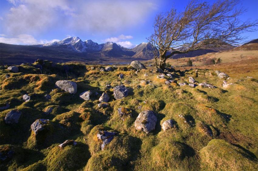 Dramatic View Towards Blaven From Torrin Isle Of Skye