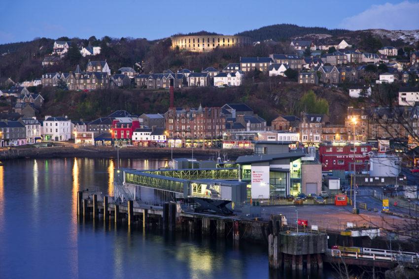 Oban Town And Cal Mac Ferry Terminal From Pulpit Hill