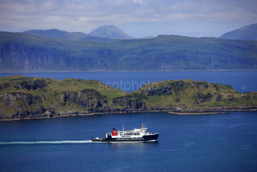 Hebridean Isles Heading For Oban With Mull In View