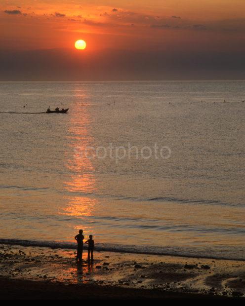 Sunset Across The Moray Firth From Burghead