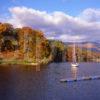 Autumn Scene On The Caledonian Canal At Gairlochy Loch Lochy Great Glen