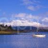 Winter View From The Shore Of Loch Etive Towards Snow Covered Ben Cruachan Ardchattan Argyll