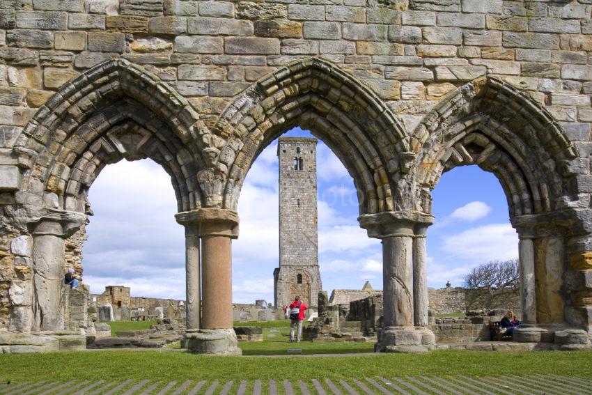 St Rules Tower From St Andrews Cathedral Ruins