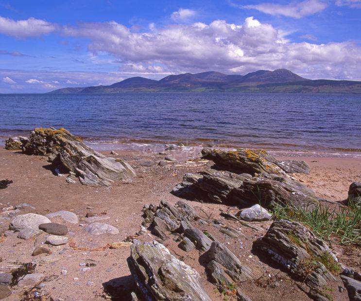 View Towards The Island Of Arran As Seen From The Kintyre Peninsula Argyll