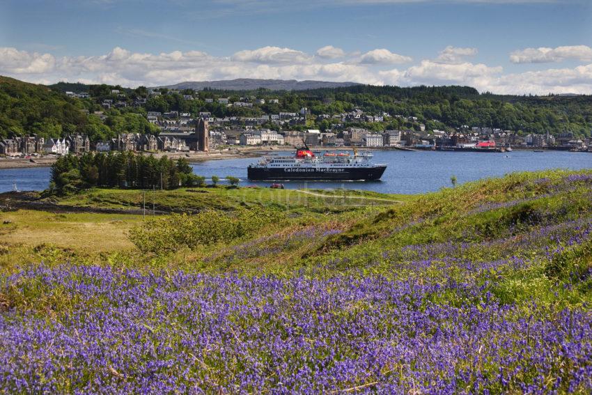 MV Isle Of Mull Emters Oban Bay As Seen From Kerrera