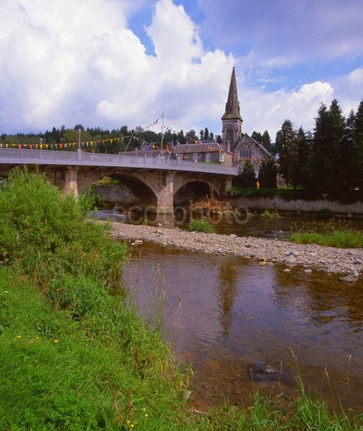 Peaceful Scene In Langholm Galloway Scottish Borders