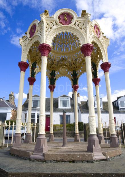 Iron Feature On Seafront In Newport