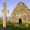 I5D0642 Ancient Cross At Kilnave Chapel Loch Gruinart