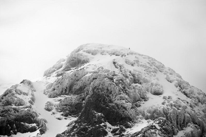 Mountaineers On Buachailie Etive Mhor