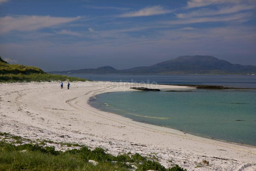 View From North Coast Of Barra Towards South Uist Hebrides