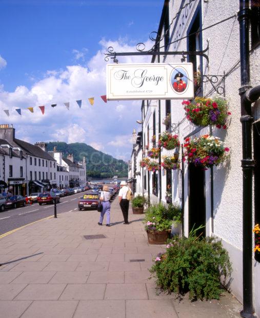 Main Street Inveraray From George Hotel Argyll