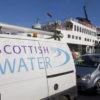 Scottish Water Van Awaits Boarding On Mull Ferry