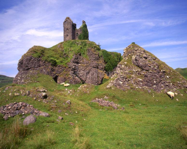Gylen Castle Ruins On The South Coast Of The Island Of Kerrera Argyll