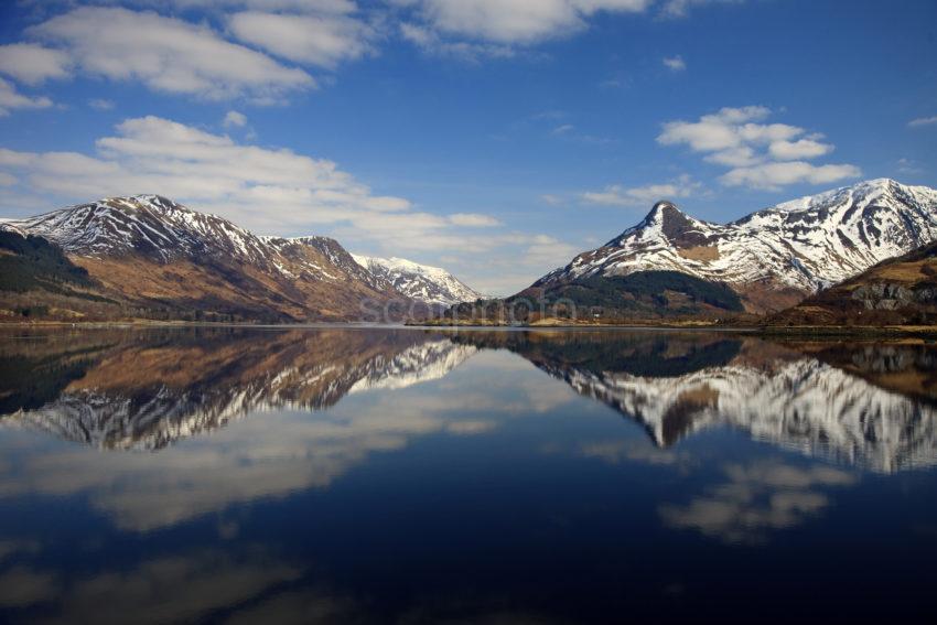 Winter View Glencoe Hills Loch Leven