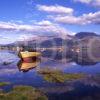 Reflections On Loch Eil From Corpach With Ben Nevis In View