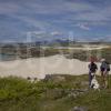 I5D6941 Panoramic View Across Sanna Bay Towards Rum Ardnamurchan