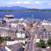 Summer View Of Oban Town Centre And Island Of Mull