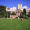 Playing Croquet Near Wells Cathedral