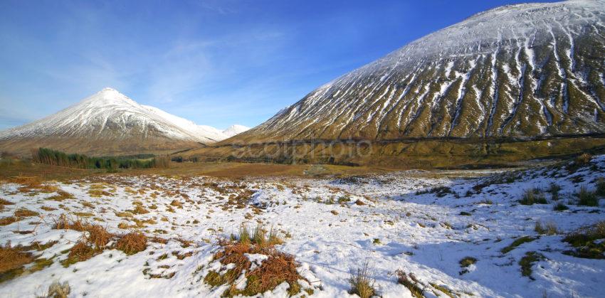 Panoramic Of Auch Glen With Beinn Dorain