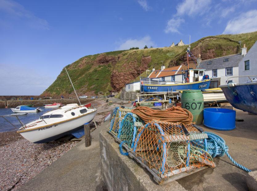 Pennan Village And Harbour