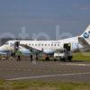 SAAB 340 EMBARKS PASSENGERS AT ISLAY AIRPORT