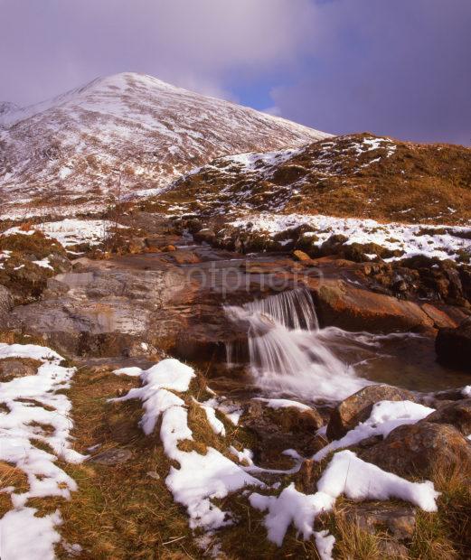 Winter Scene In Glen Shiel North West Highlands