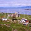 Towards Iona Abbey And Distant Mull From Island Of Iona