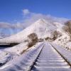 Winter On West Highland Line Beinn Dorain Auch