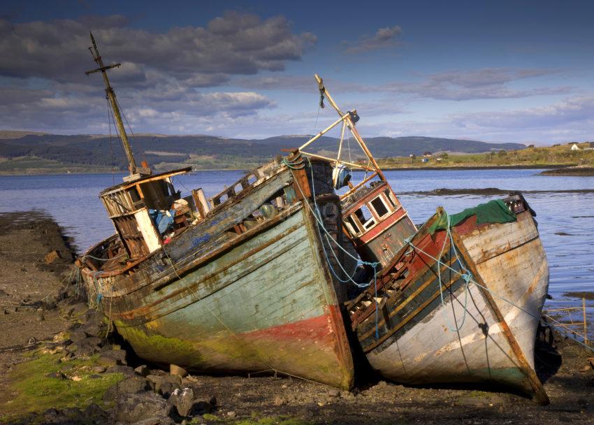 Fishing Boat Wrecks Mull