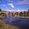 Sandstone Bridge Across The River Tweed Near LadyKirk Berwickshire Scottish Borders